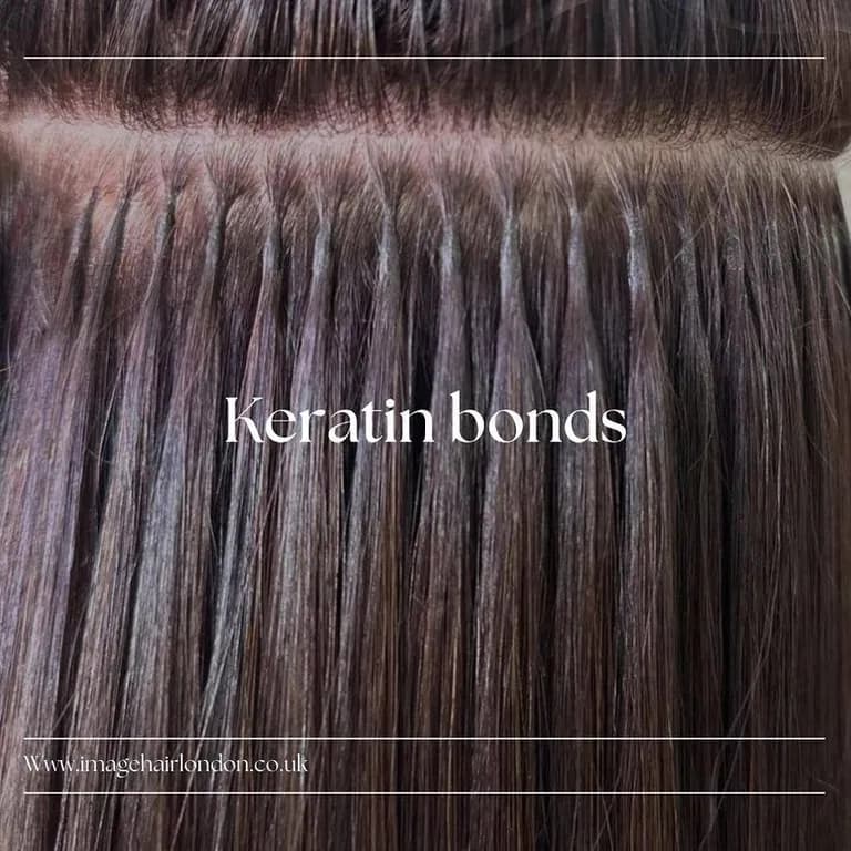 Keratin bonds hair extensions at Image London