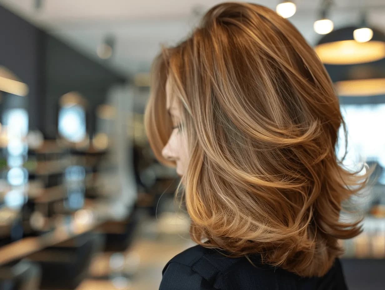 Finished ladies cut and blow-dry at Image London