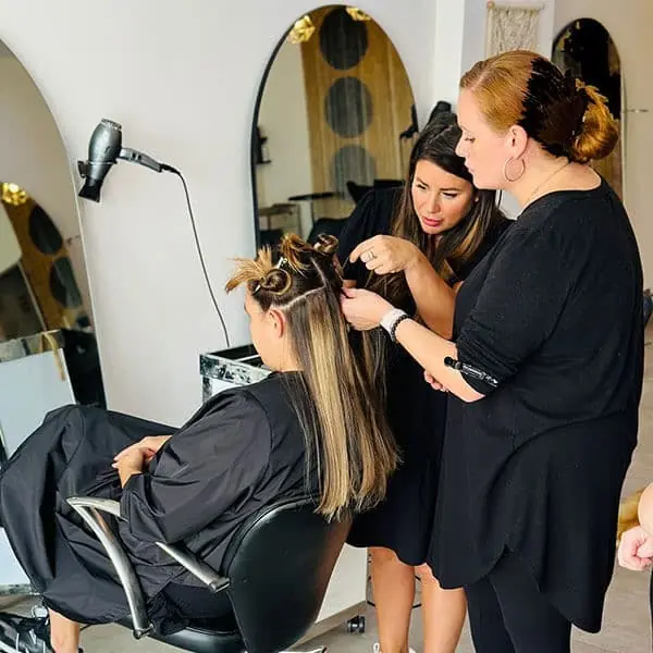 Elite Accelerator hair extension training at Image London Academy