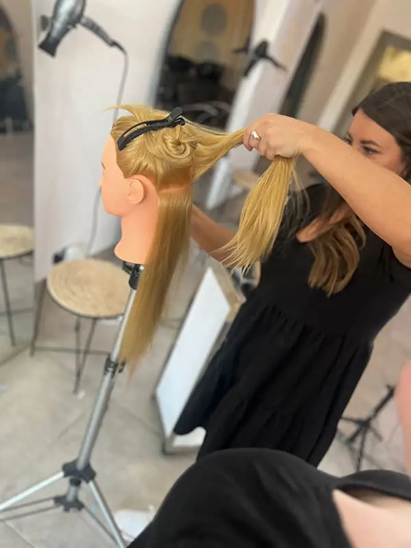 Foundation Certificate hair extension training at Image London Academy