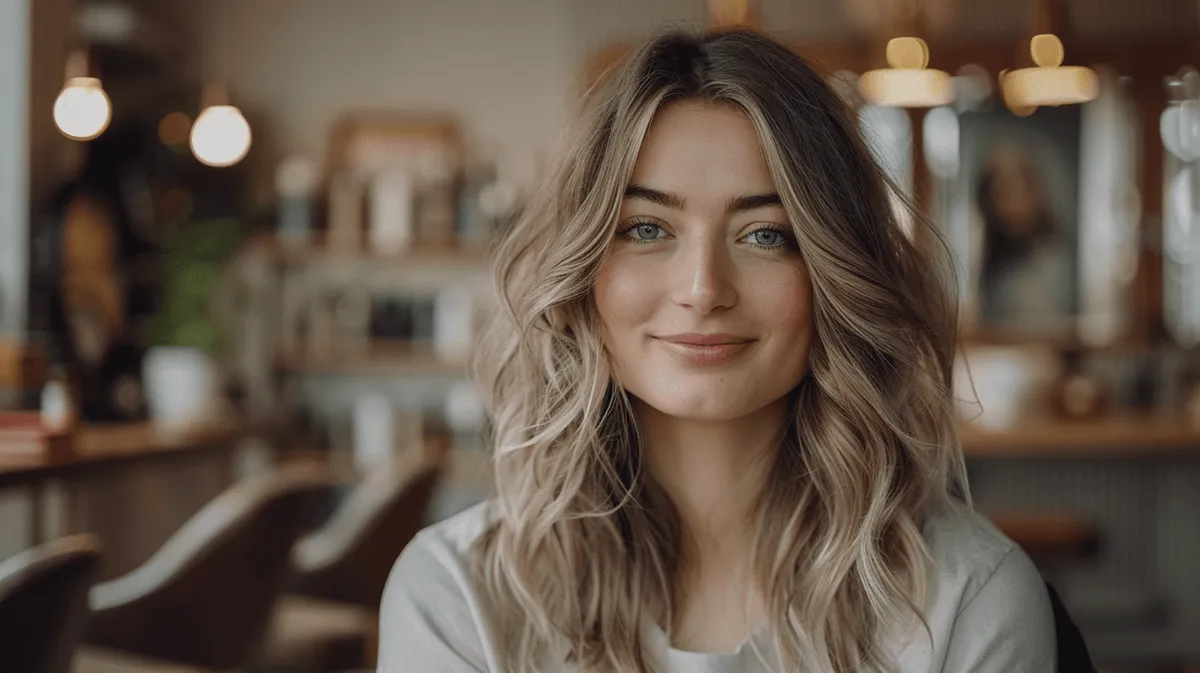 Image of a woman with blonde Balayage